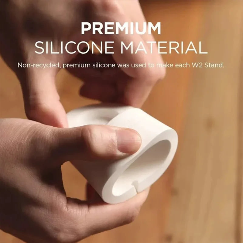 Charger Stand for Apple Watch Series 9 8 7 6 5 SE 3 Ultra 1 2 Charger Dock Station Silicone Bracket Iwatch Charging Cable Holder