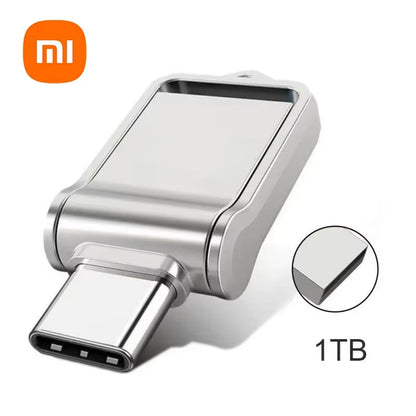 Xiaomi Mini 2TB Flash Drive USB 3.0 Fast Type C Pen Drive Memory Stick High Speed Data 512GB for Computers Phone PC Fast U Disk