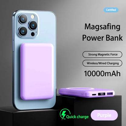 Portable 10000Mah Power Bank Magnetic Wireless Fast Charger 5000Mah USB C Mobile External Battery for Iphone 15 Xiaomi Samsung