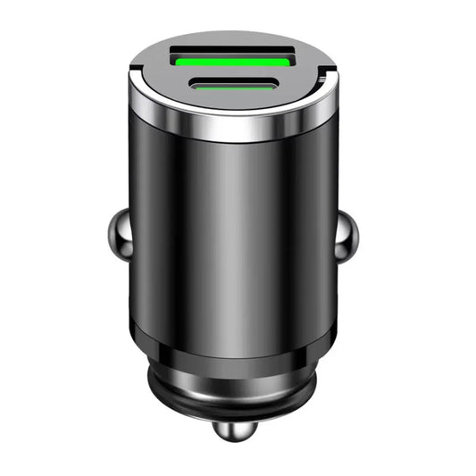 200W Mini Car Charger Fast Charging for Iphone QC3.0 Mini PD USB Type C Car Mobile Phone Charger for Xiaomi Samsung Huawei