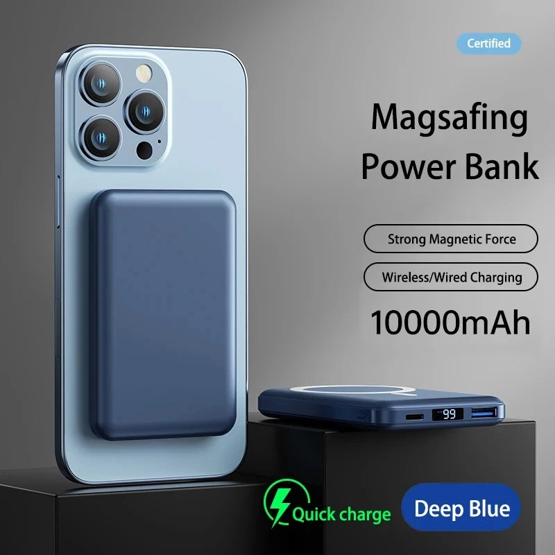 Portable 10000Mah Power Bank Magnetic Wireless Fast Charger 5000Mah USB C Mobile External Battery for Iphone 15 Xiaomi Samsung