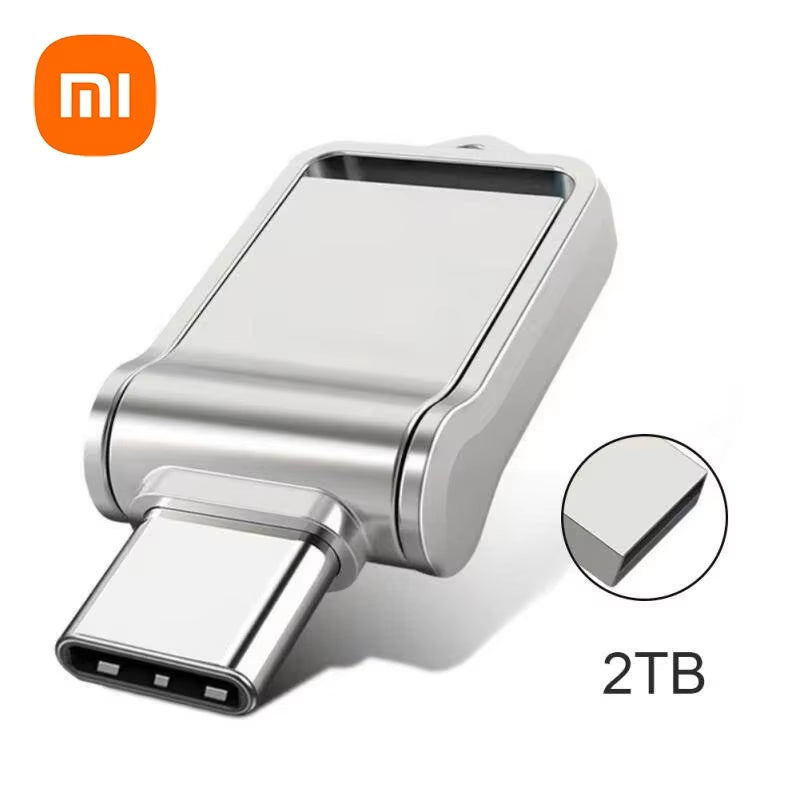 Xiaomi Mini 2TB Flash Drive USB 3.0 Fast Type C Pen Drive Memory Stick High Speed Data 512GB for Computers Phone PC Fast U Disk