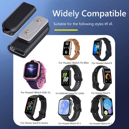 Watch Charger USB C Adapter Right Angle Type C Charger Adapter Magnetic Type C Adapter Watch Charger for Samsung Galaxy Fit 3
