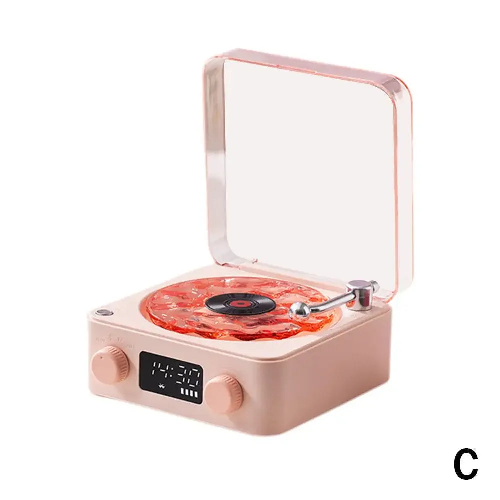 Vinyl Record Player Wireless Retro Sleep Aid Speakers Music Center White Noise W Bluetooth Light Sound Speaker Surroun M9H9