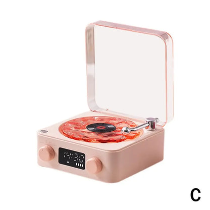 Vinyl Record Player Wireless Retro Sleep Aid Speakers Music Center White Noise W Bluetooth Light Sound Speaker Surroun M9H9