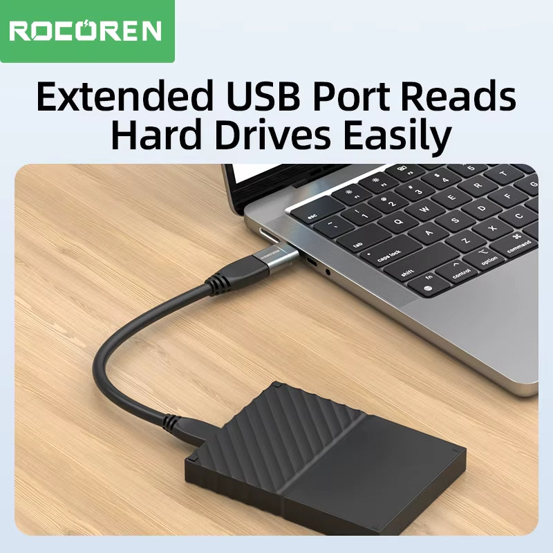 USB Type C OTG Adapter USB C Male to USB 3.0 Female Cable Converters for Macbook Samsung S22 S20 Xiaomi 5Gbps Type-C OTG