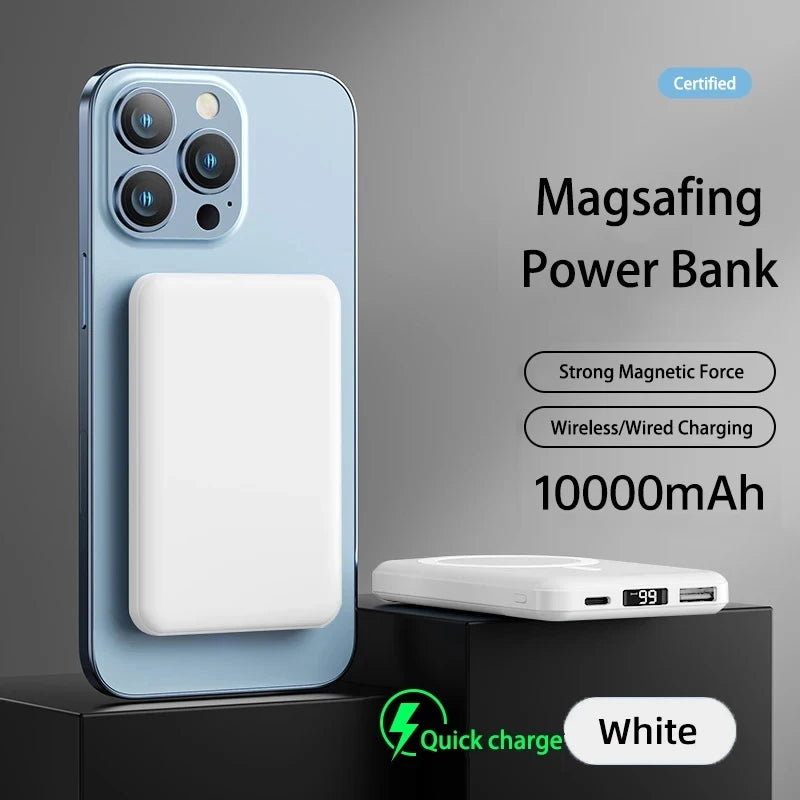 Portable 10000Mah Power Bank Magnetic Wireless Fast Charger 5000Mah USB C Mobile External Battery for Iphone 15 Xiaomi Samsung