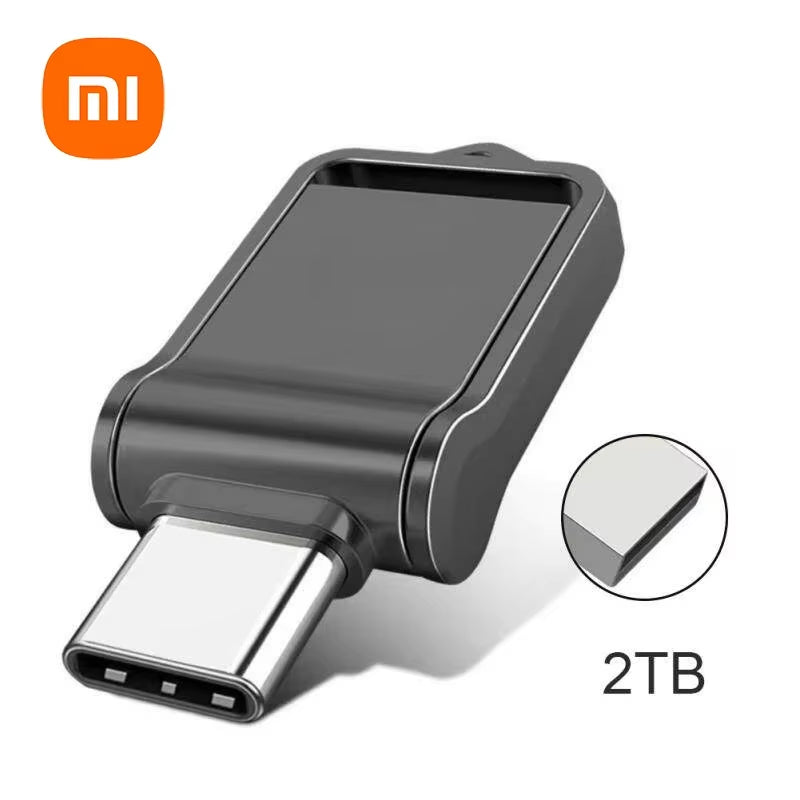 Xiaomi Mini 2TB Flash Drive USB 3.0 Fast Type C Pen Drive Memory Stick High Speed Data 512GB for Computers Phone PC Fast U Disk